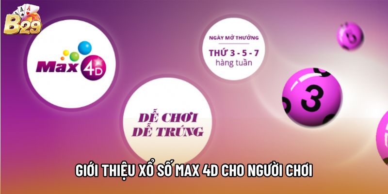 Giới thiệu xổ số Max 4D cho người chơi