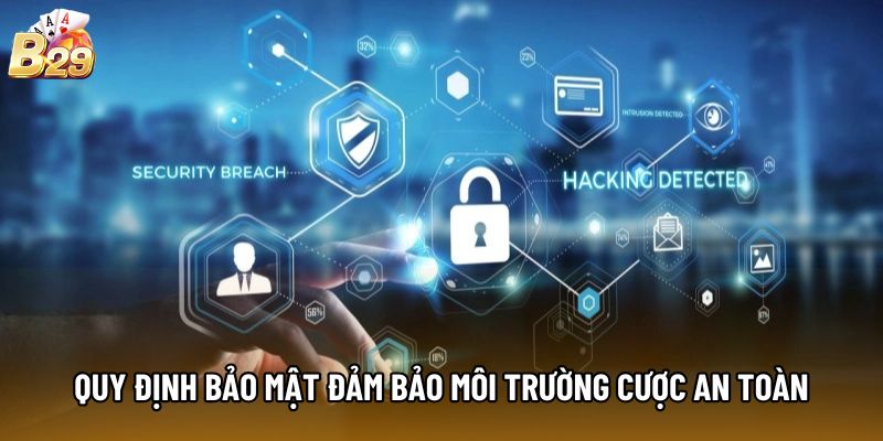 Quy định bảo mật đảm bảo môi trường cược an toàn