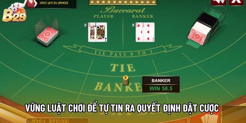 Vững luật chơi để tự tin ra quyết định đặt cược 